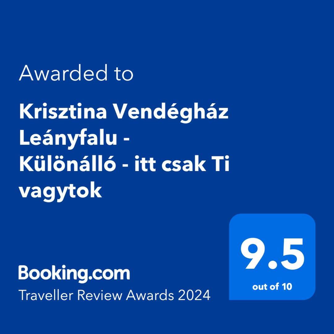 Krisztina Vendeghaz Leanyfalu - Kueloenallo - Itt Csak Ti Vagytok Экстерьер фото